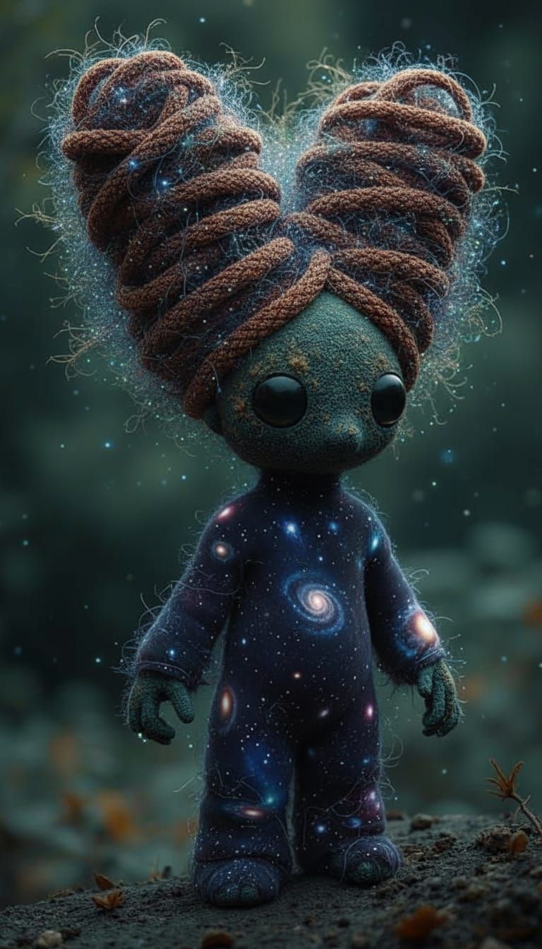 Tweed Tardigrade Up-Do Clothed in Fabric of the Universe