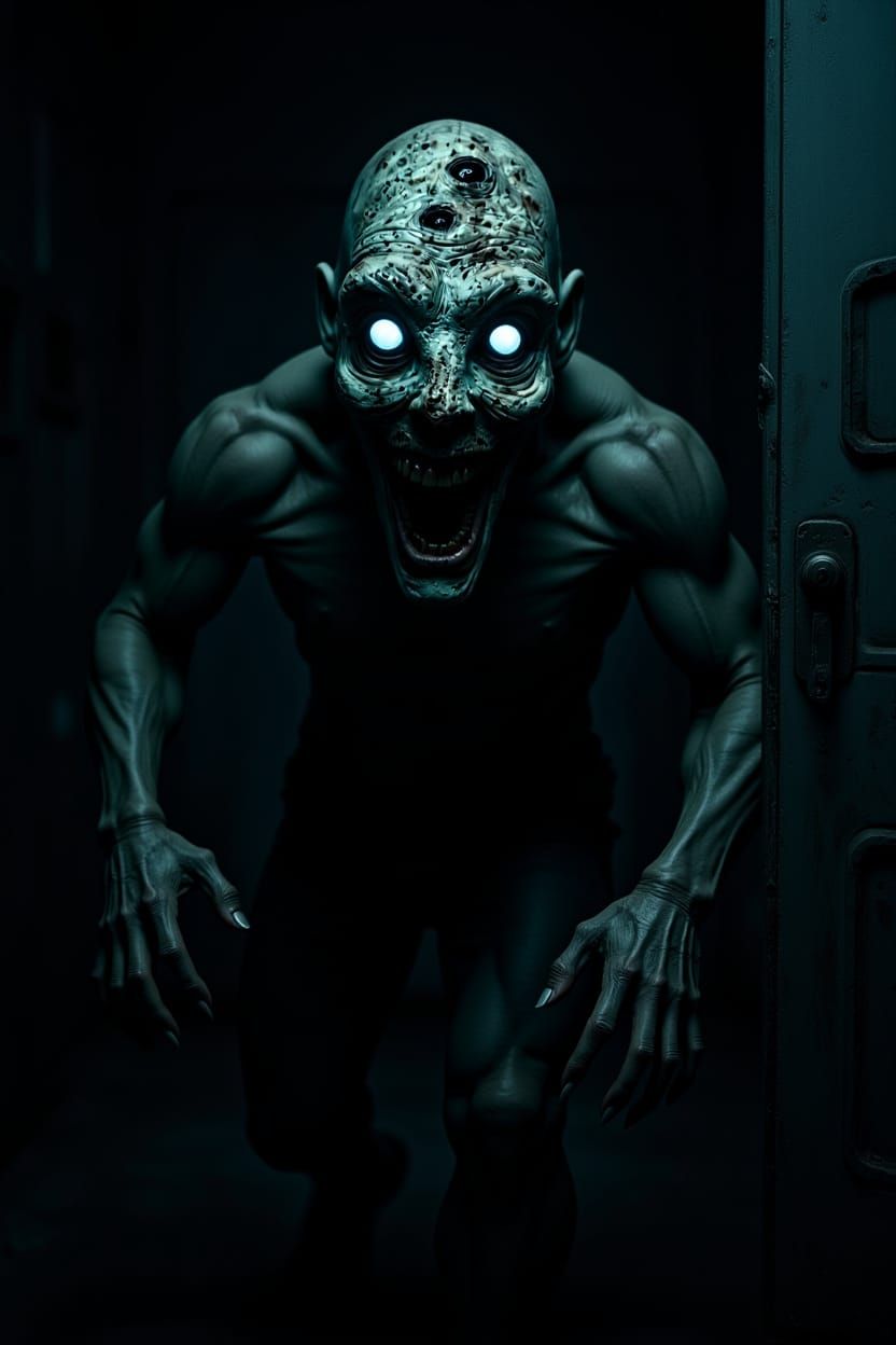 SCP-096 Horror Photography in Gustave Doré Style