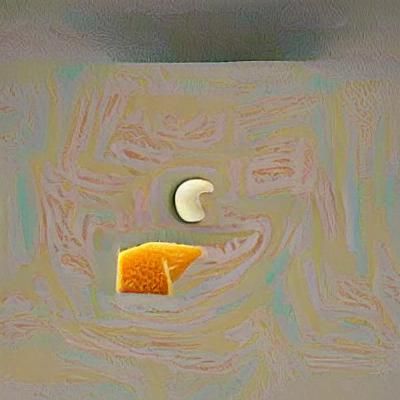 The Lunar Cheese Masterpiece in a Whimsical Artistic Style