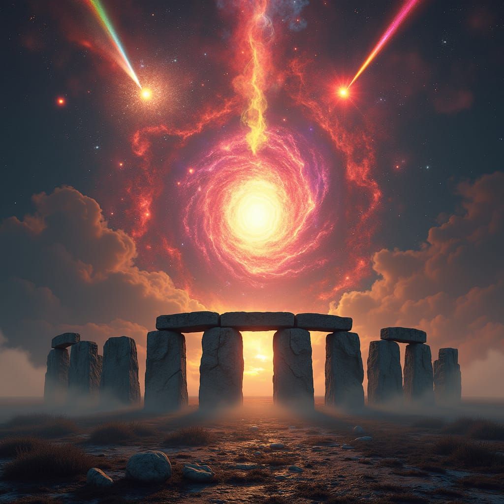 Mystical Stonehenge Transcends into Cosmic Realm