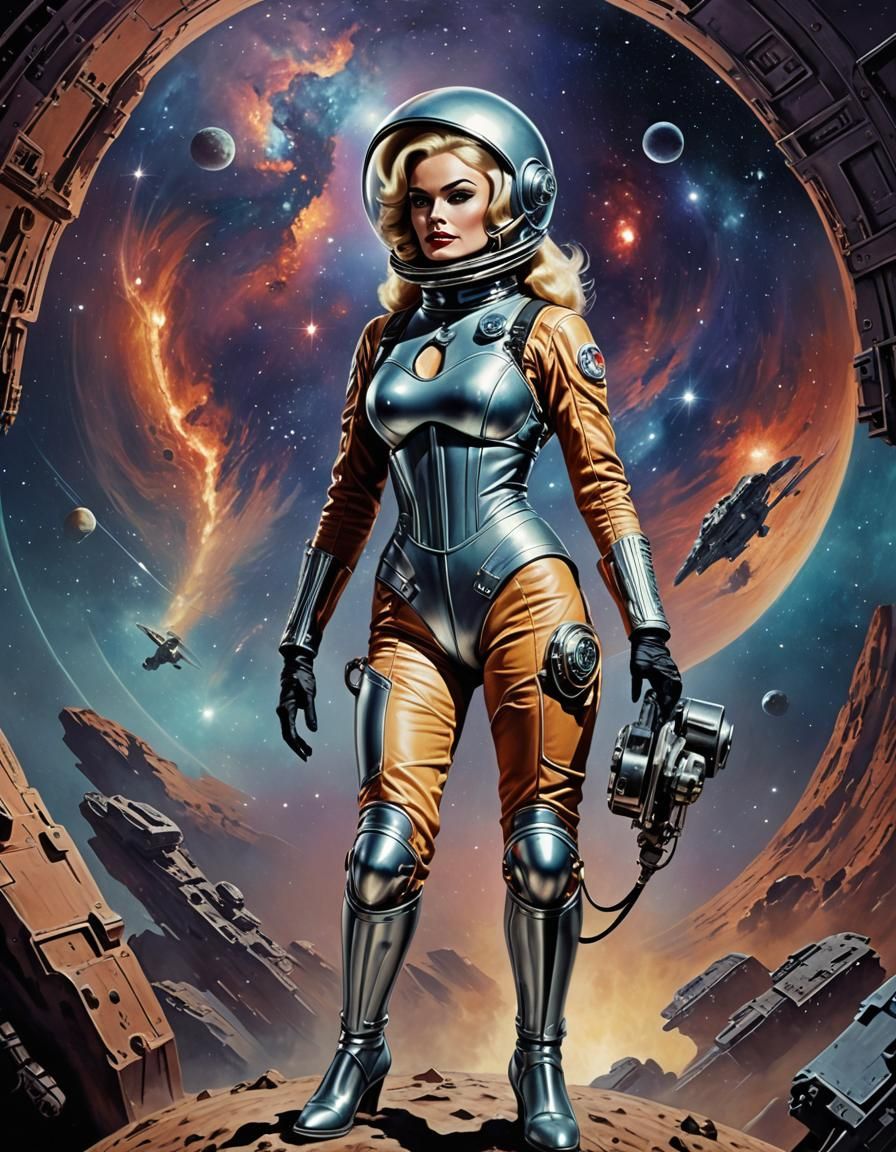 Glamorous Space Siren in High Fashion