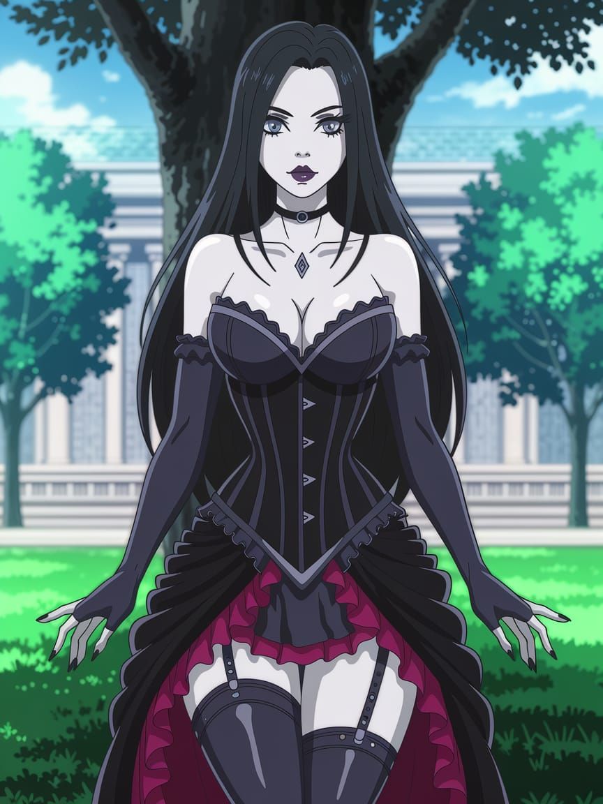 Dominican High Priestess of Love in Gothic Corset