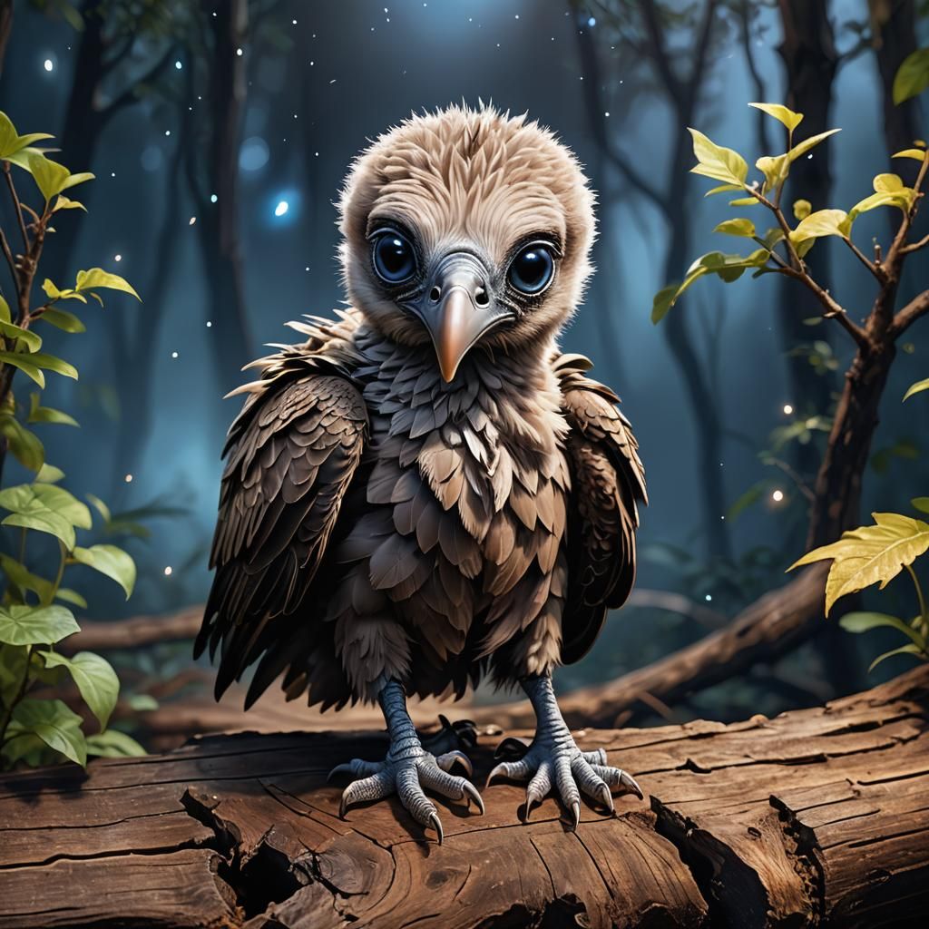 baby vulture
