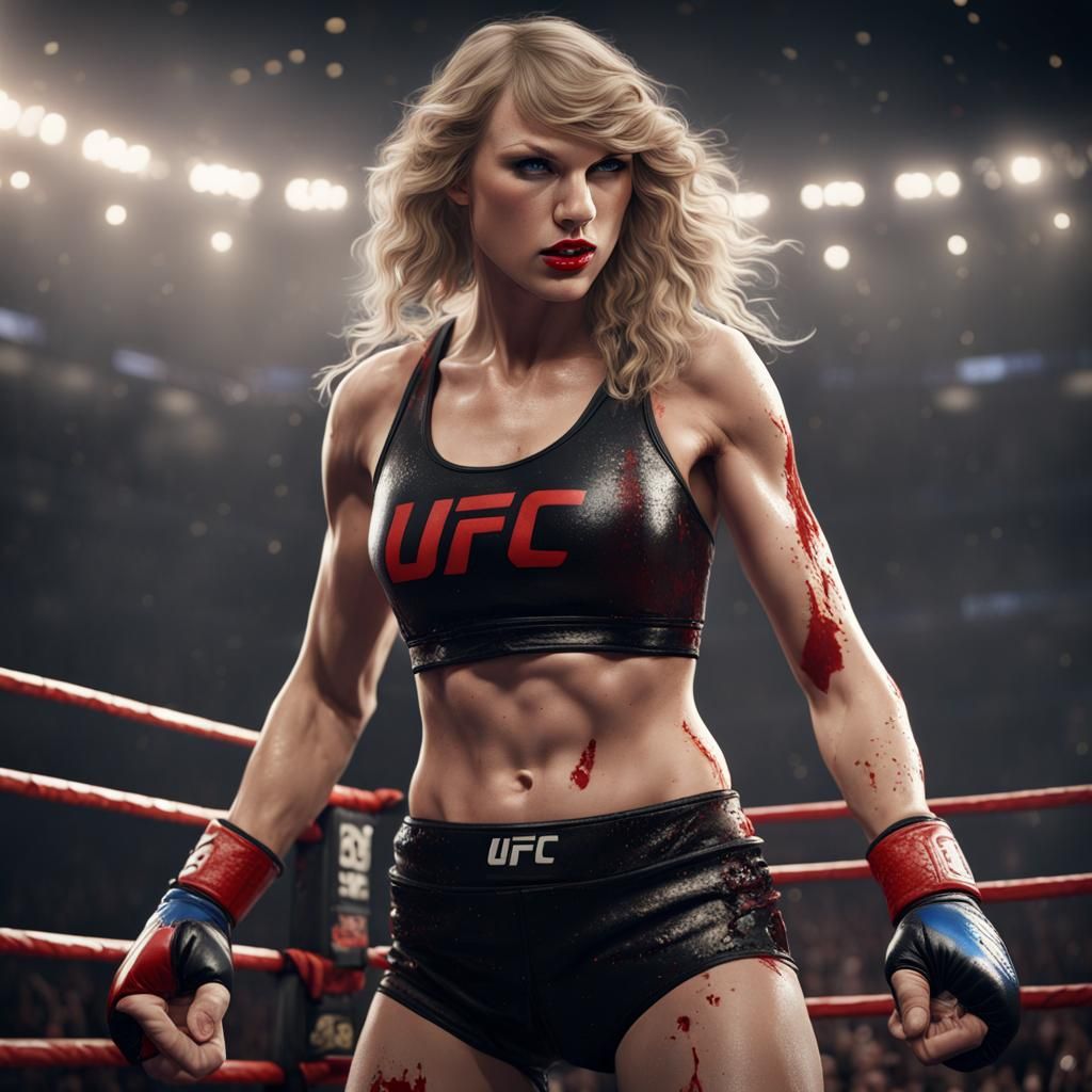 Taylor Swift as UFC fighter.