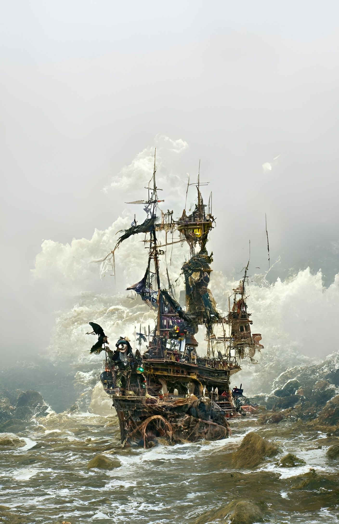 Gothic Pirates in a Stormy Seaside Nightmare