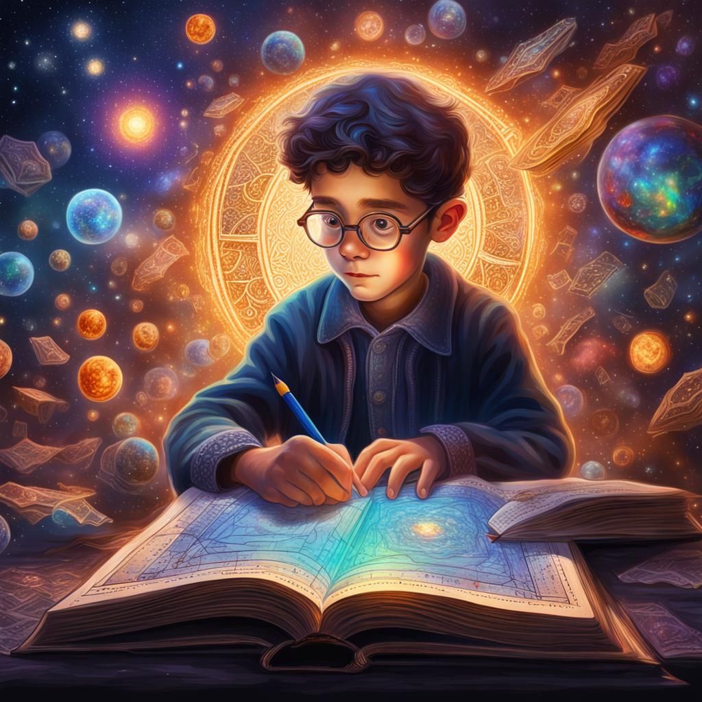 Orthodox Scholar Illuminated by Cosmic Light