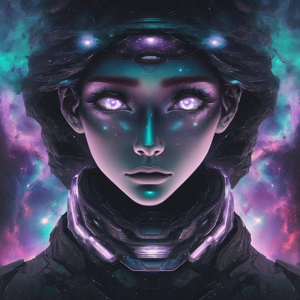 Surreal Eyes in a Celestial Aesthetic