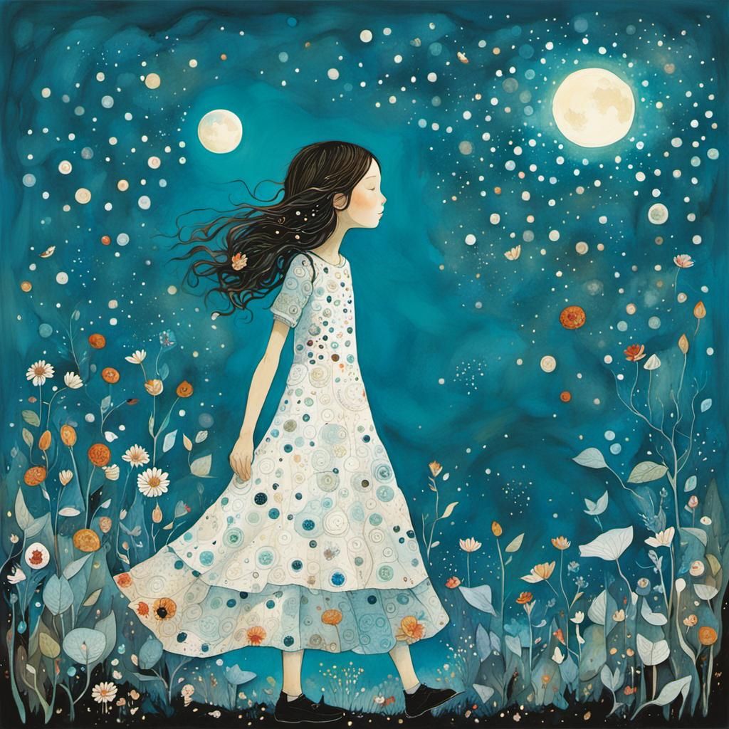 Surrealist Dreamer Flying Amidst Cosmic Whispers