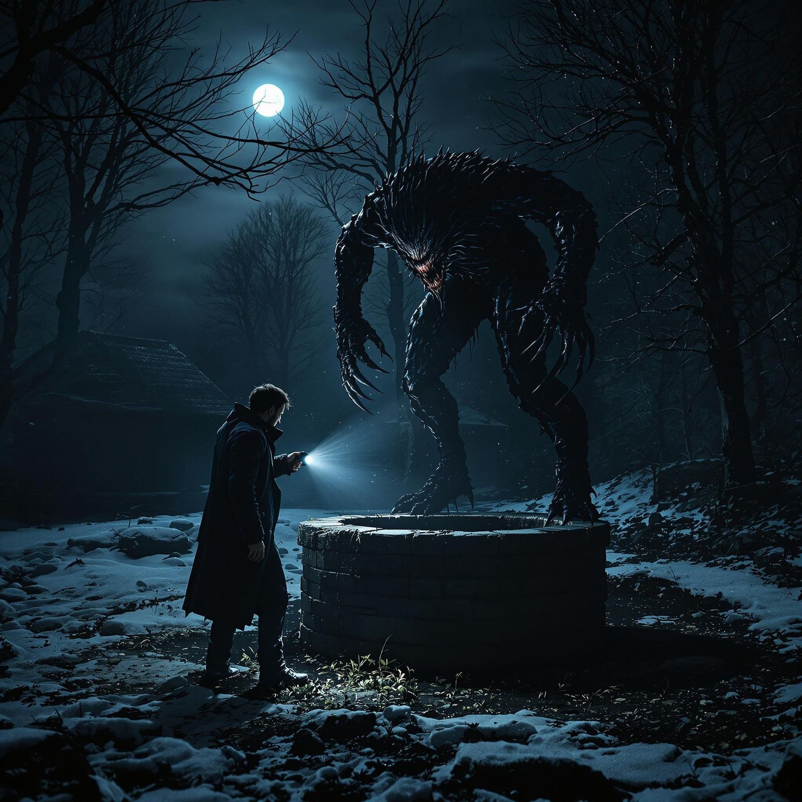 Terrifying Creature Emerges in Abandoned Village