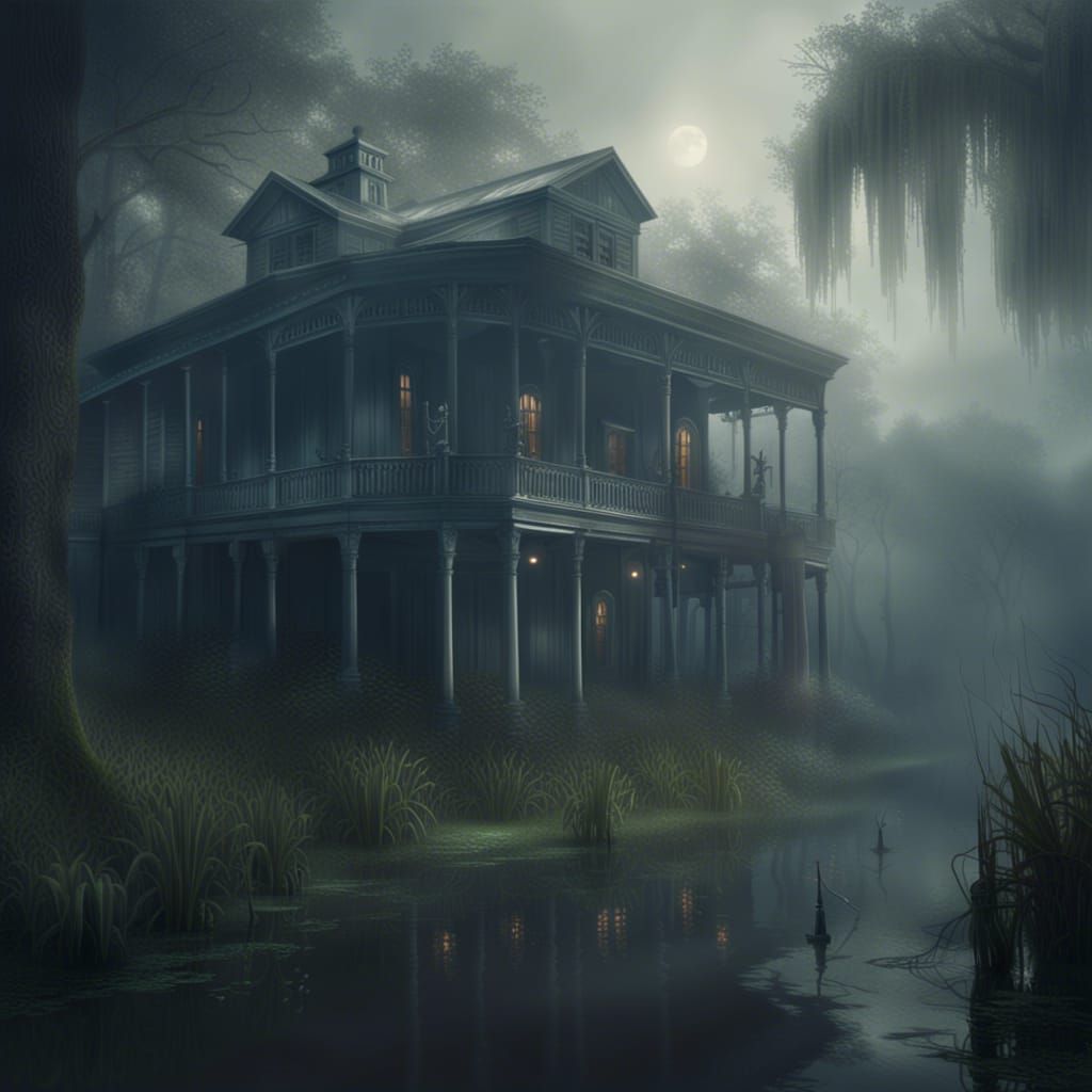 Epic Louisiana Bayou at Dusk