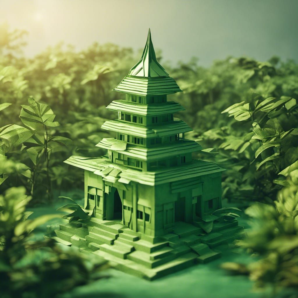 Temple in Tropical Jungle Glow