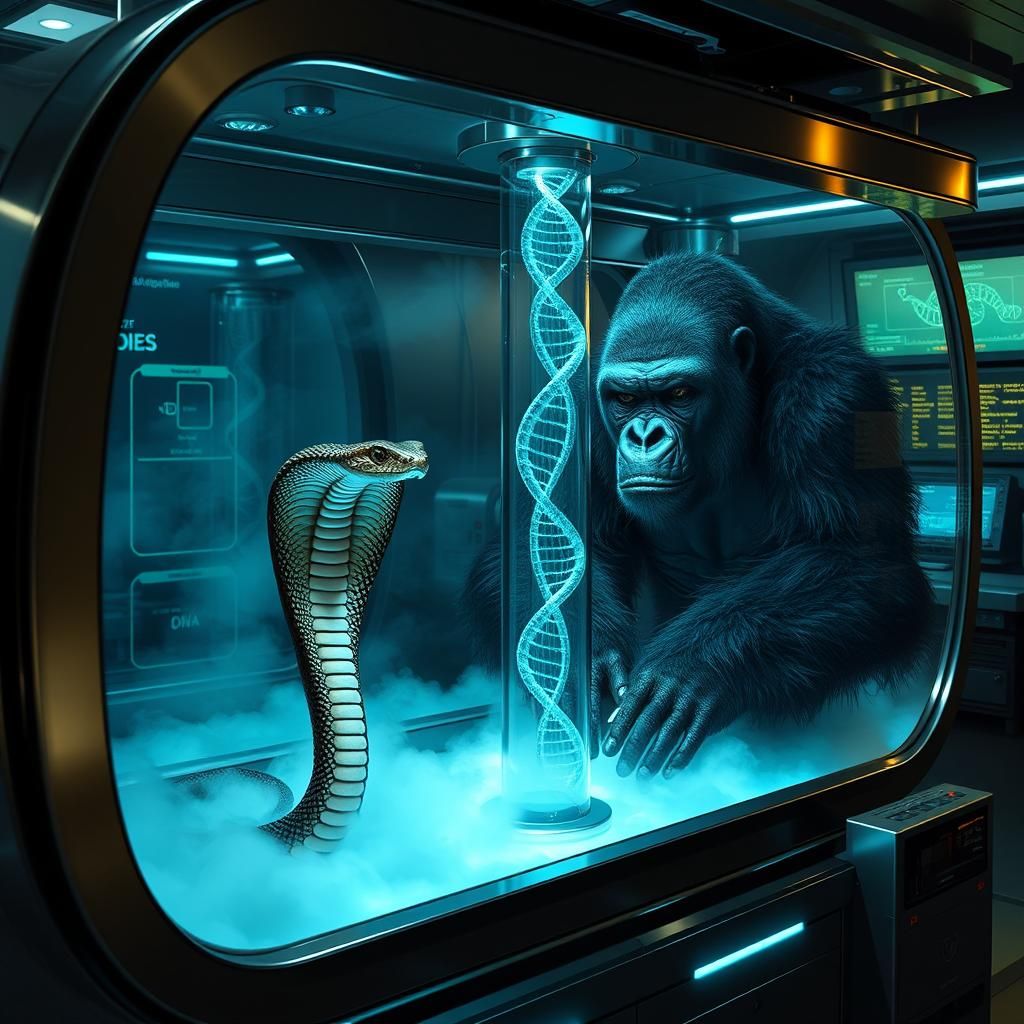 Sleek DNA Containment Chambers Housing Cobra and Gorilla