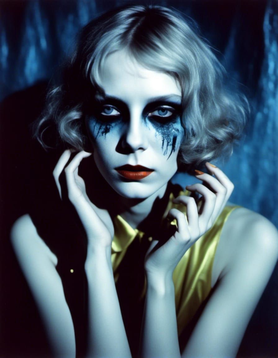 In despair or incoherent, nothing in between.  China white, my bride tonight...