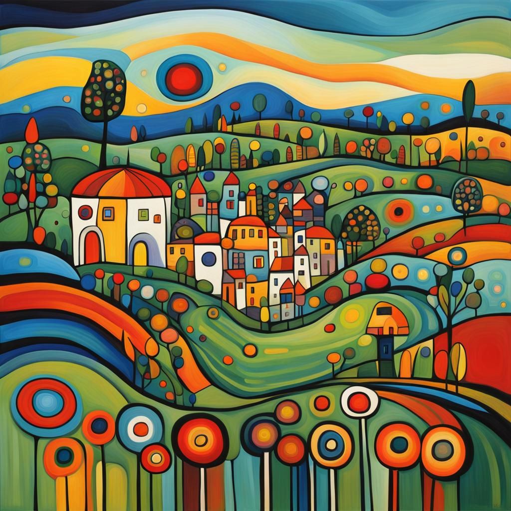 Soothing Dreamscapes with Vibrant Abstraction