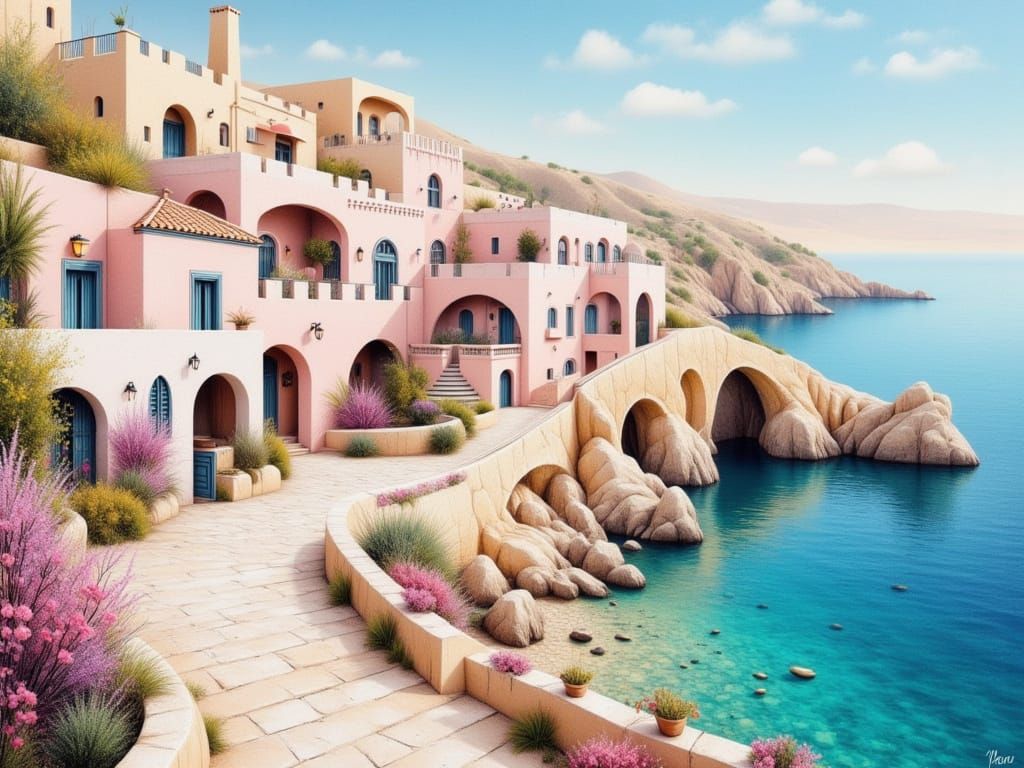 Pink villa.