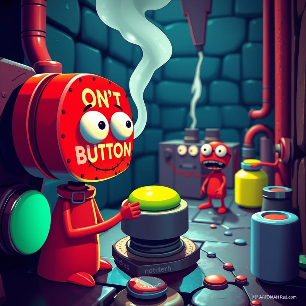 Surreal Dystopian Soap Factory in Industrial Nightmare