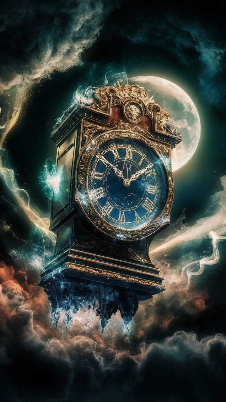 Cosmic Grandfather Clock Encounters Eternity in Celestial Re...