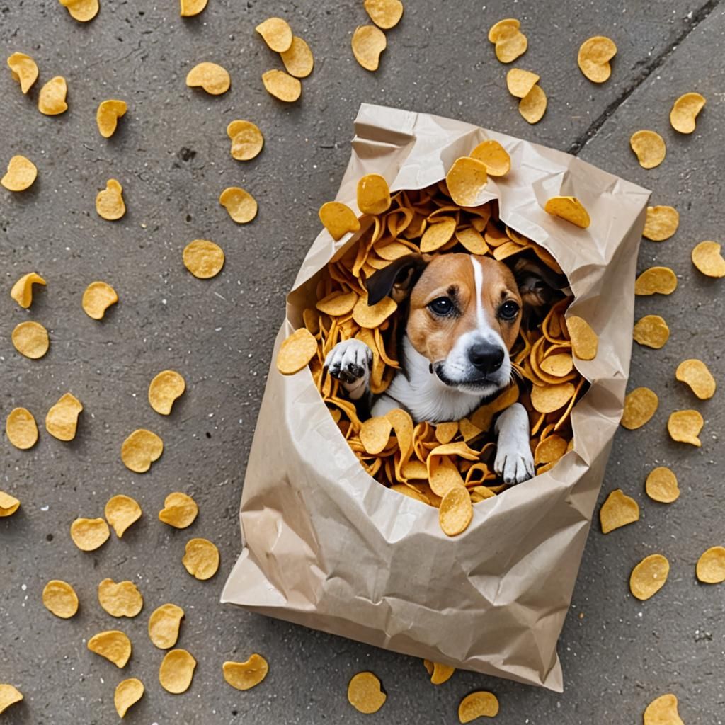Canine Chaos with a Crunchy Culprit