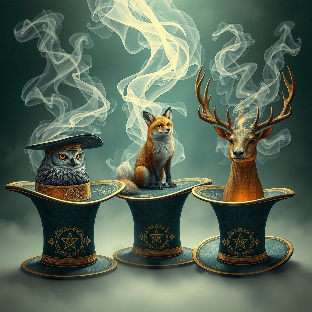 Mystical Top Hats with Whispers of Animal Souls