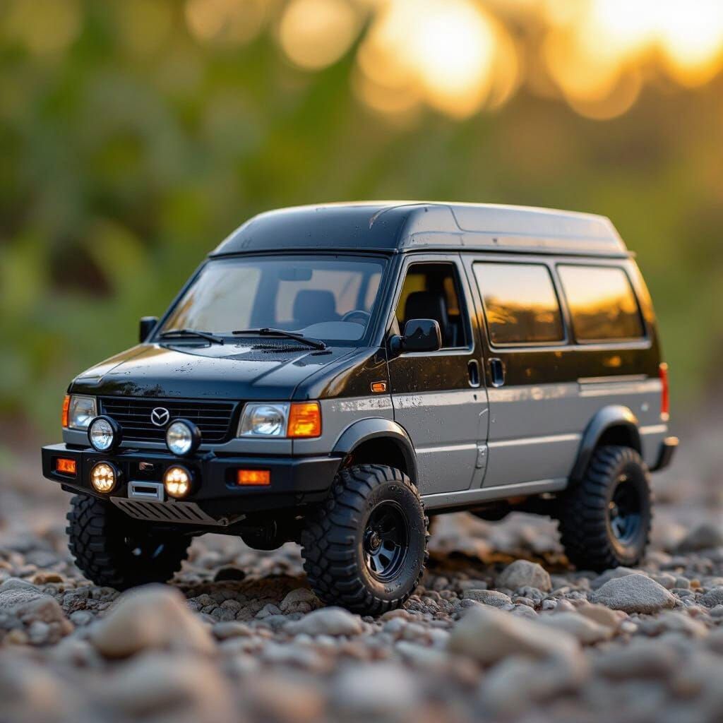 Custom Hot Wheels 1998 Mazda MPV Off-Road Van