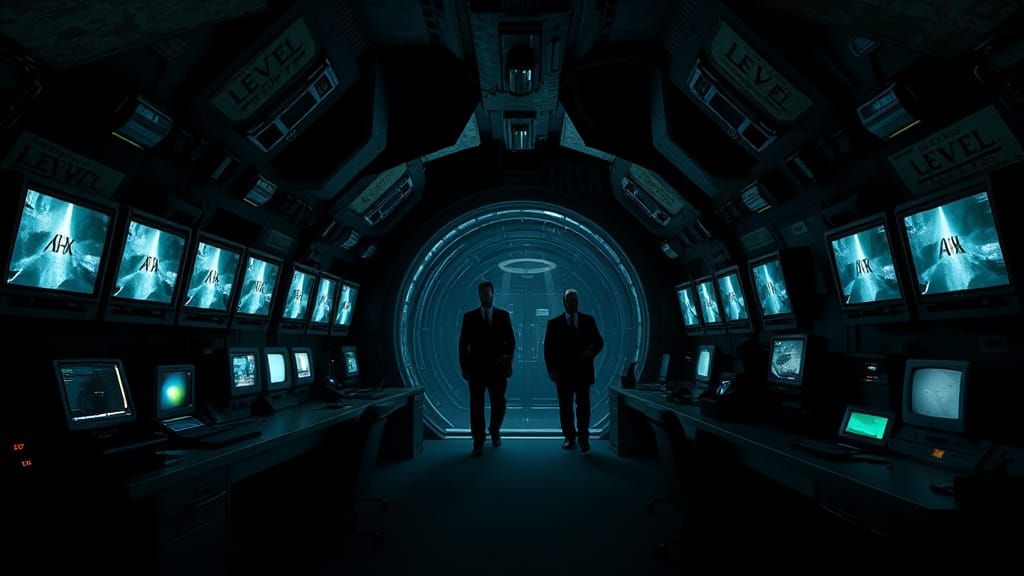 Men in Black Descend into Raven Rock