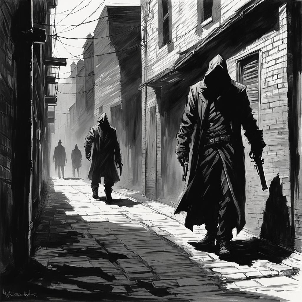 Sinister Assassin Waits in Shadows