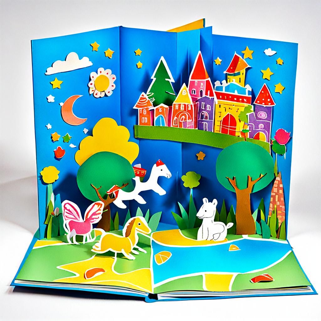 Vibrant Pop-up Book Illustrations
