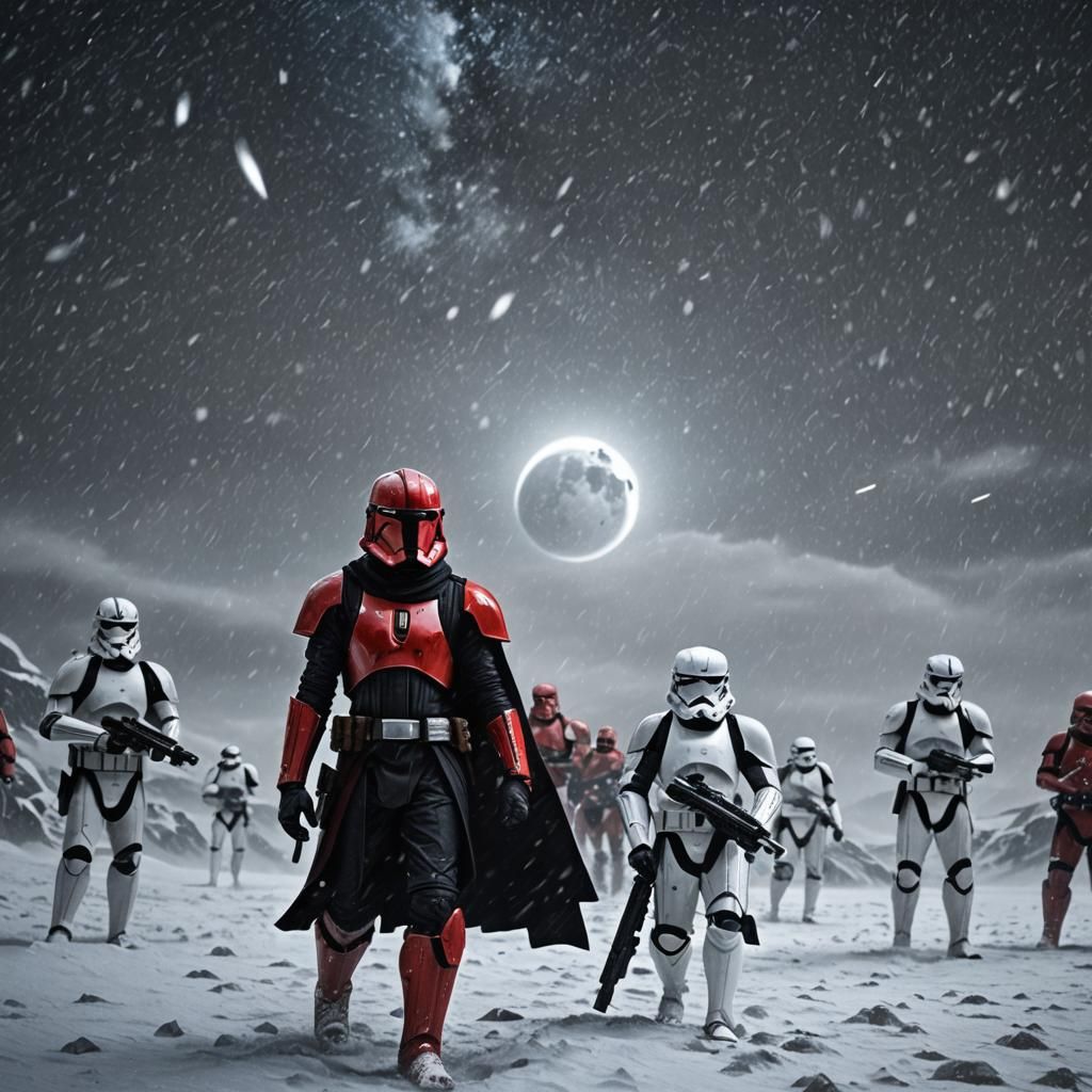 Anakin Skywalker as Sith Lord on Snowy Planet