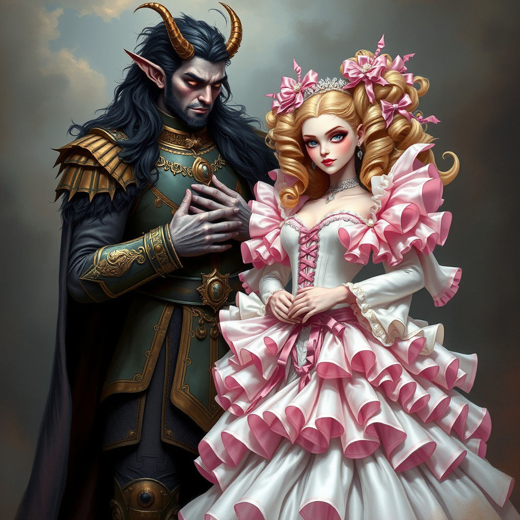 Regal Demon King Adorns His Whimsical Bride