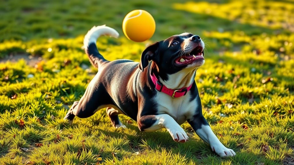 Dog Engaged in Play