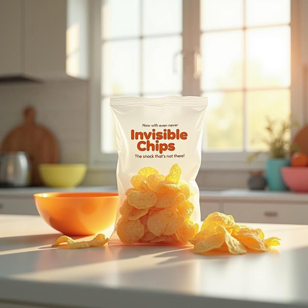 Invisible Chips - Funny Food Packaging