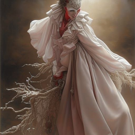 Hyperrealistic Clown Masterpiece in Vibrant Colors