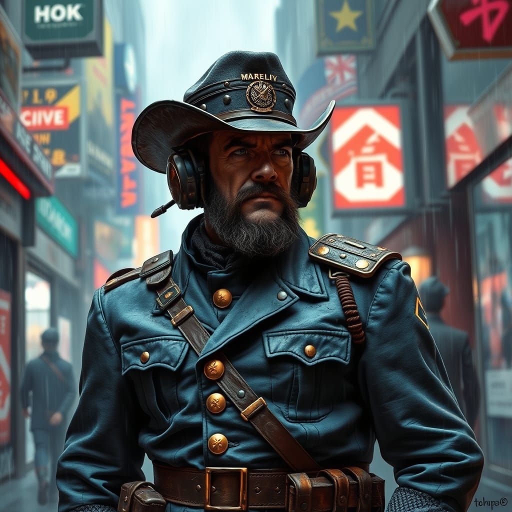 Mech Warrior in Cyberpunk Alley: Realism and Dark Fantasy