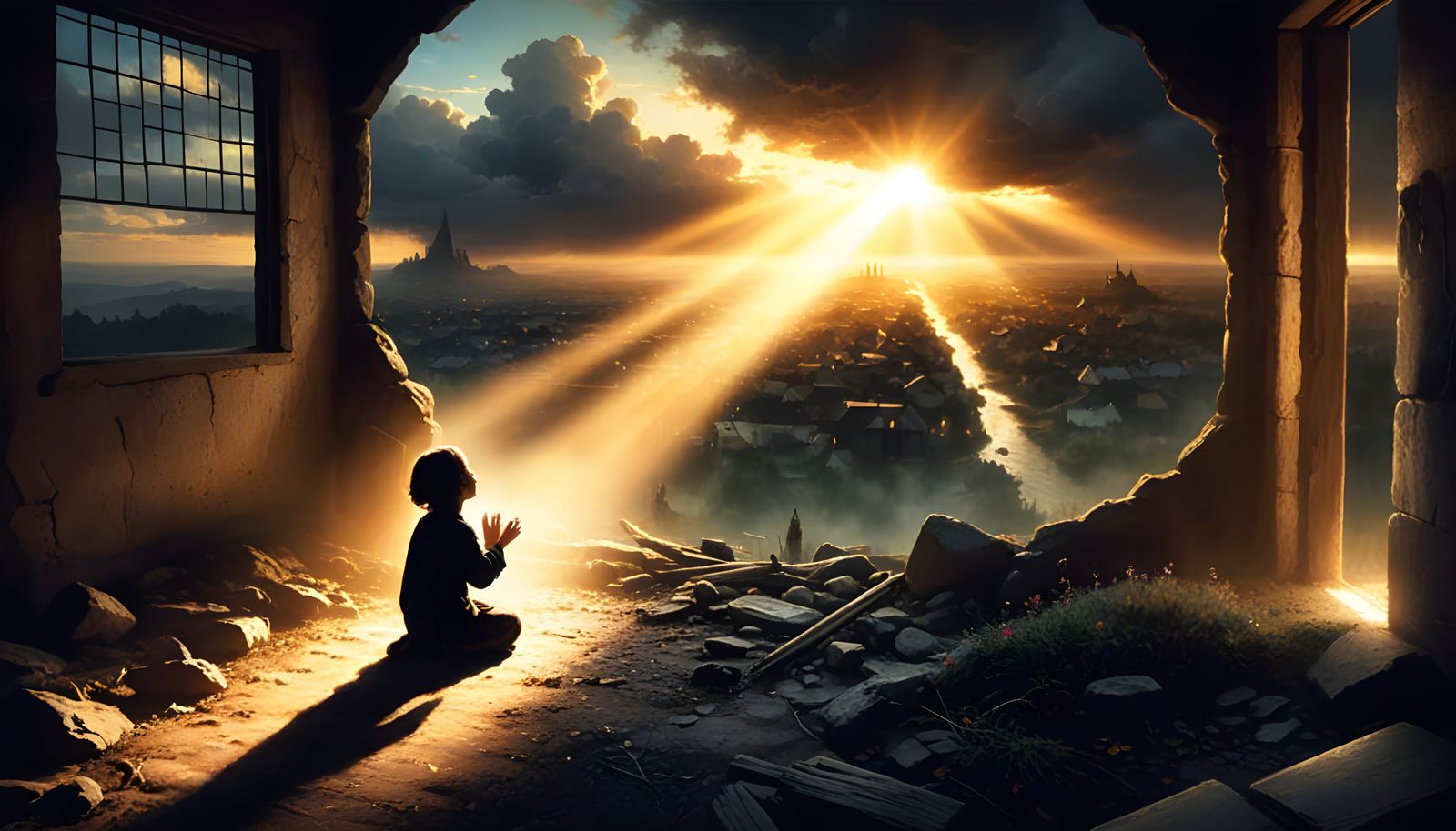 War's Devastating Toll on Innocent Souls in a Prayerful Mome...