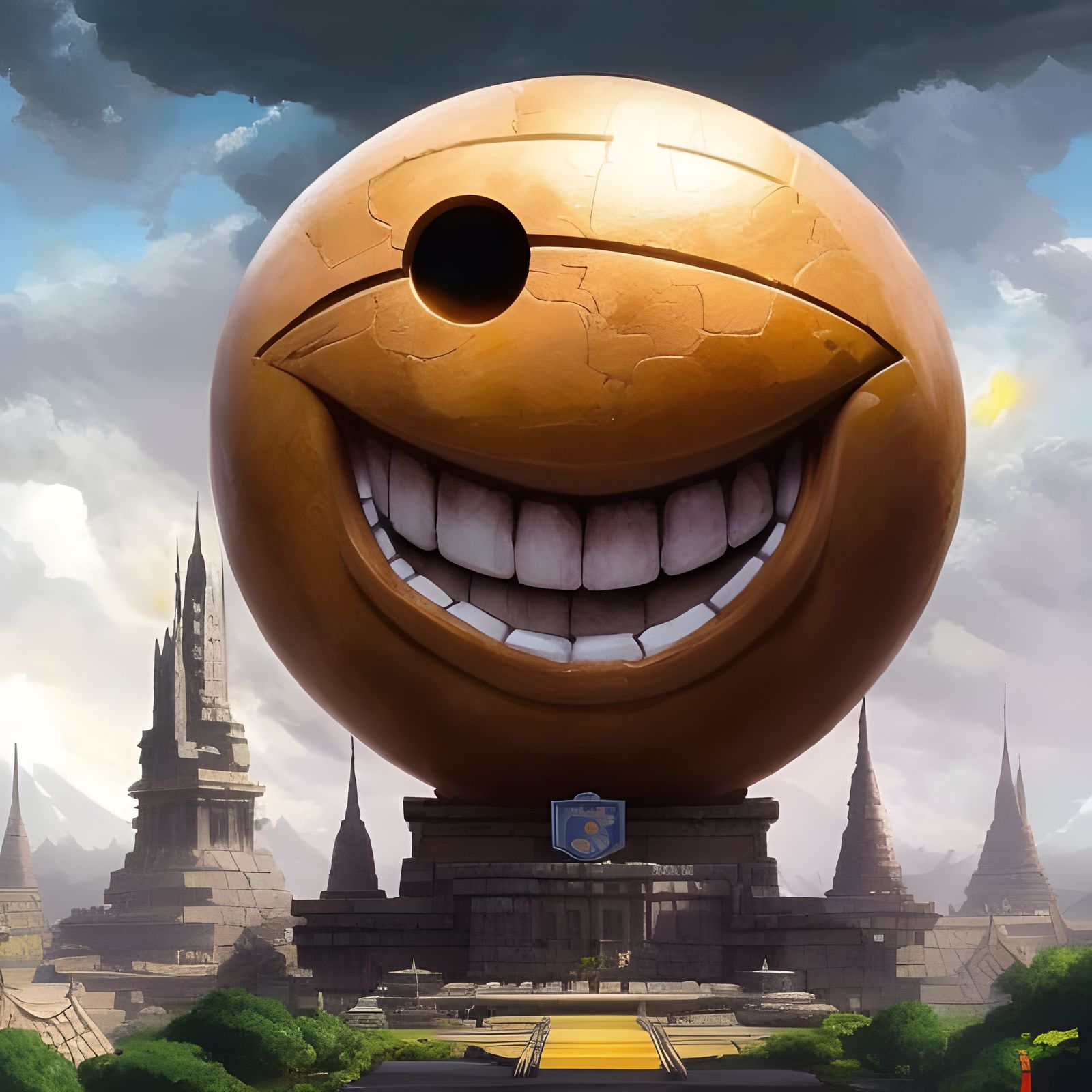 Fantasy Smile Embracing Glory in Triadic Colors