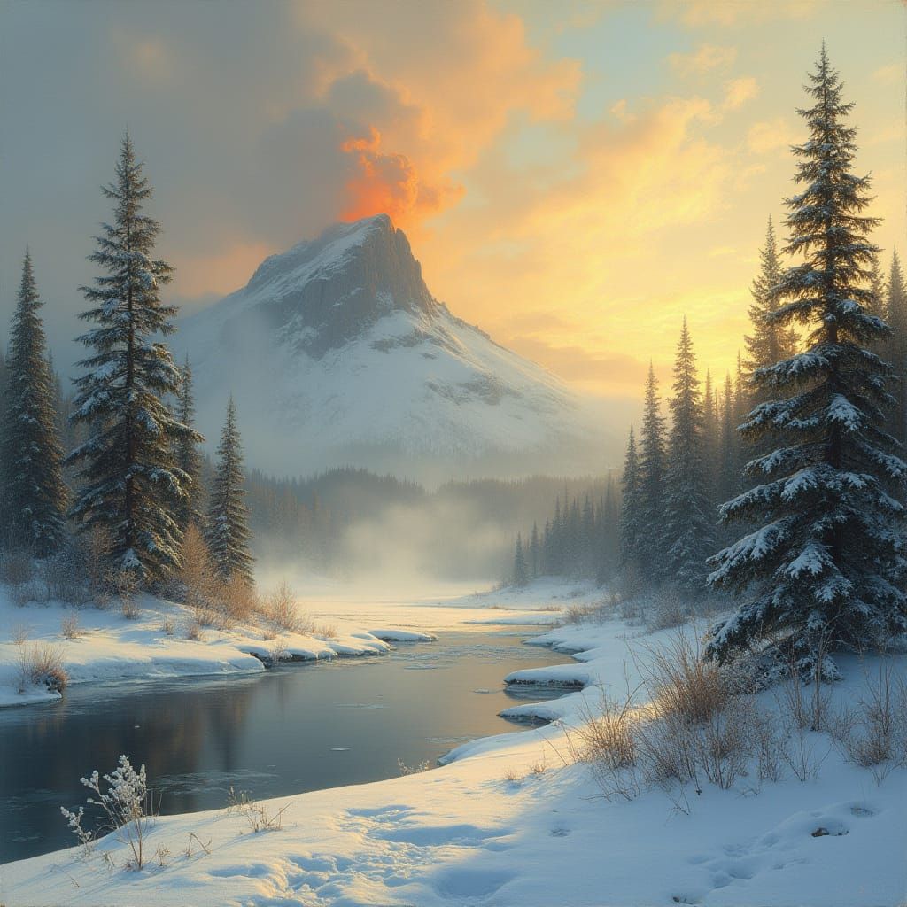 Winter Wonderland in Yellowstone National Park