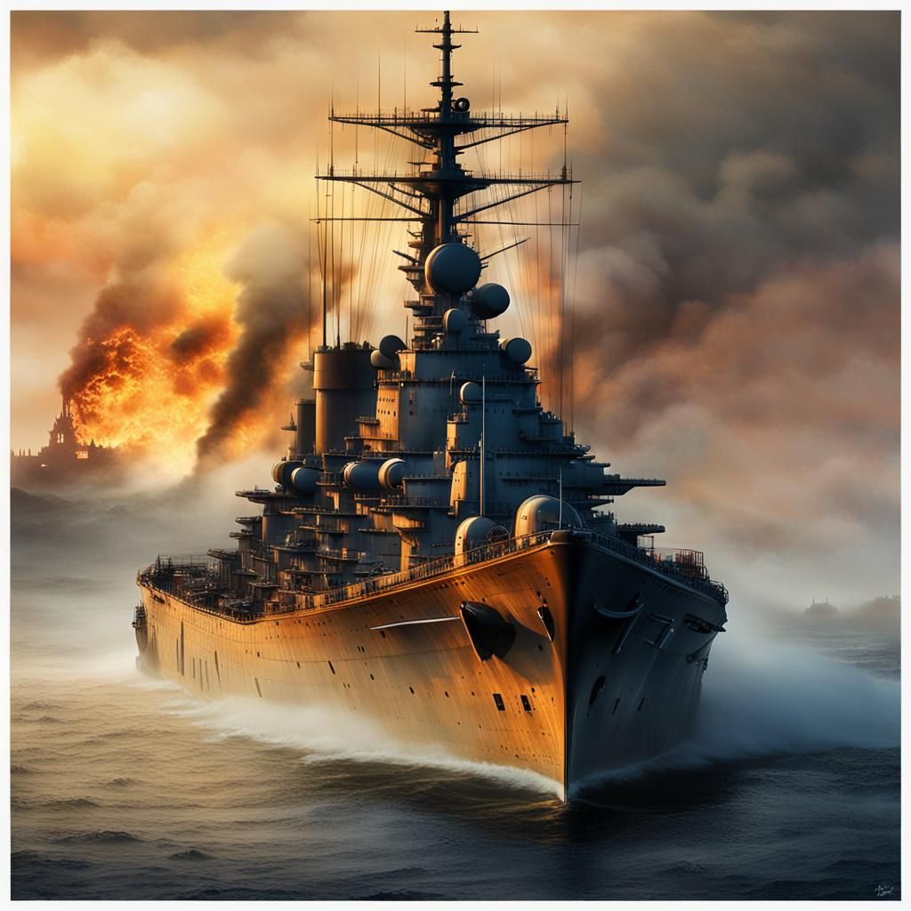 WW2 Battleship Haunts Foggy San Francisco Bay in Cinematic A...