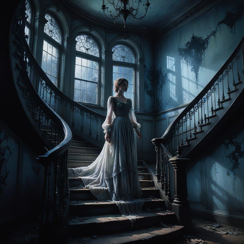 Ethereal Victorian Goddess Descends in Dreamlike Watercolor ...