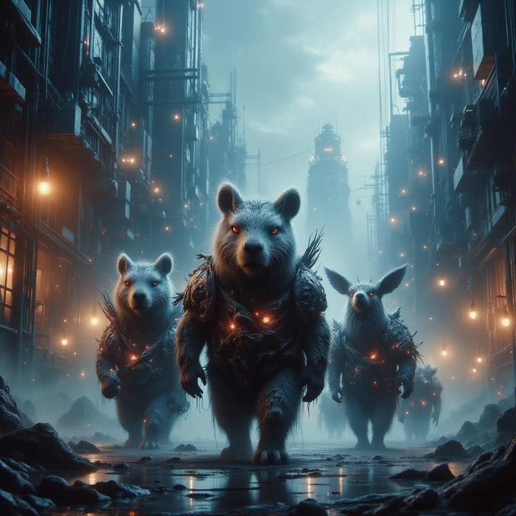 Armored Capybaras in Post-Apocalyptic Cascadia