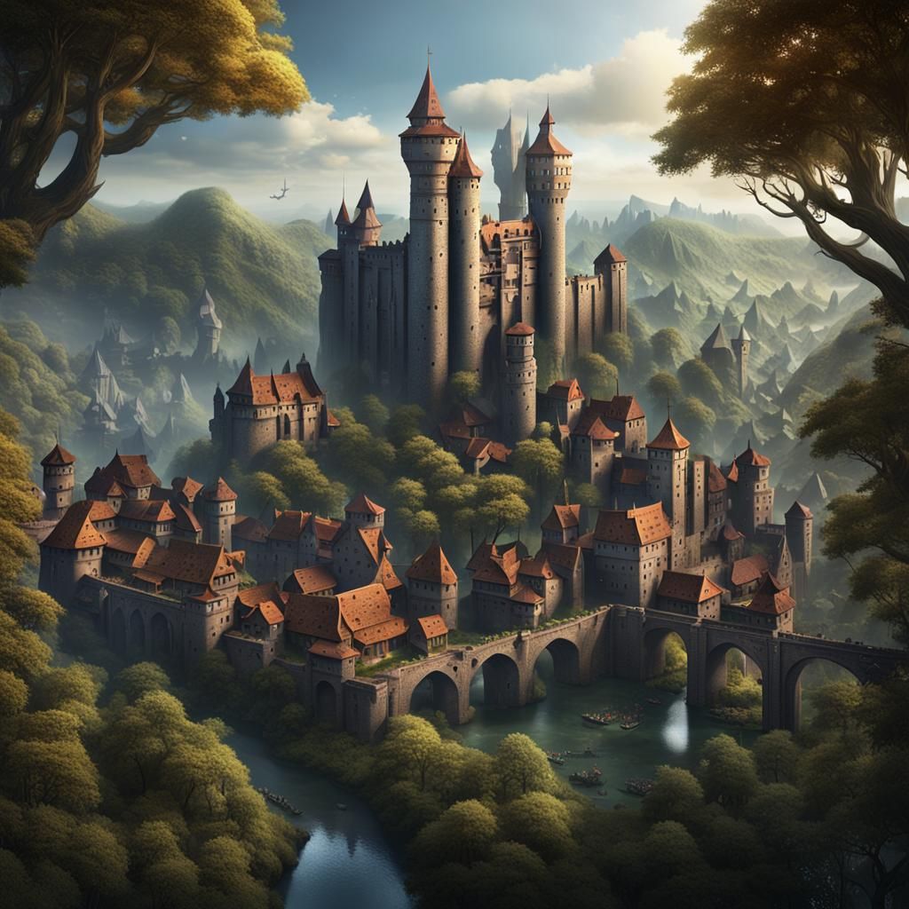 Medieval German Trading Metropolis in Dark Fantasy