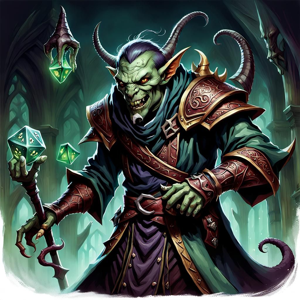 Fantasy Marketplace: Elf Thief and Dragonborn Dice