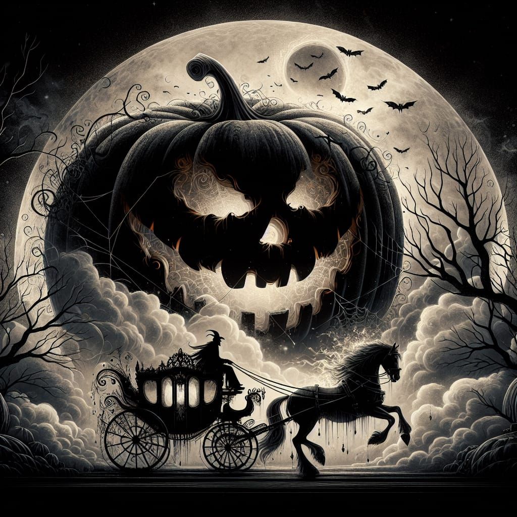 Spooky Pre-Dawn Carriage Ride in a Dark Hollow