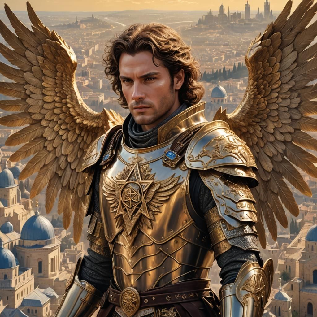 Archangel Sabriel in Jerusalem Armor