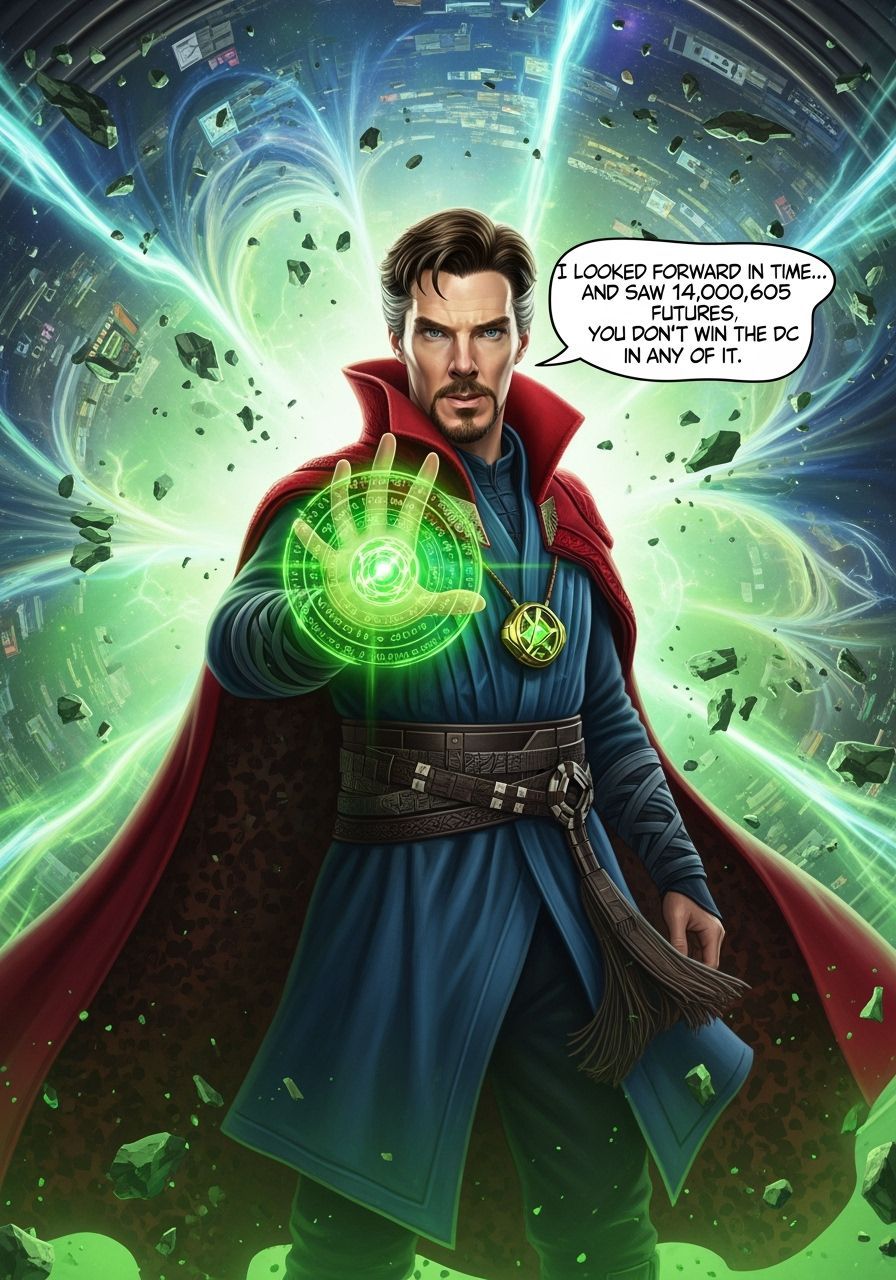 Doctor Strange's Multiverse DC Loss: Digital Illustration