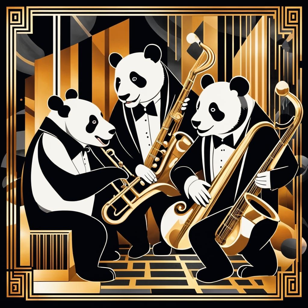 Sleek Pandas Perform in Vintage Jazz Club