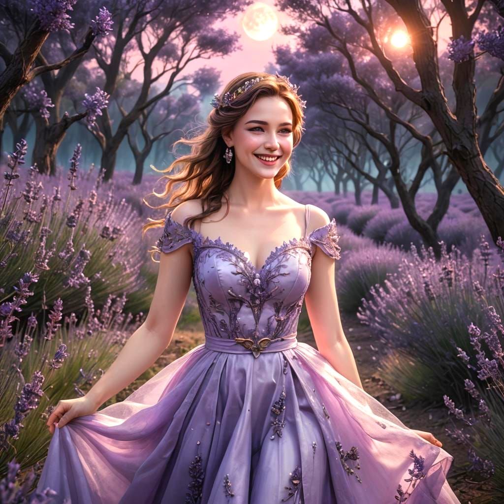 Lavender Princess in Midnight Dream