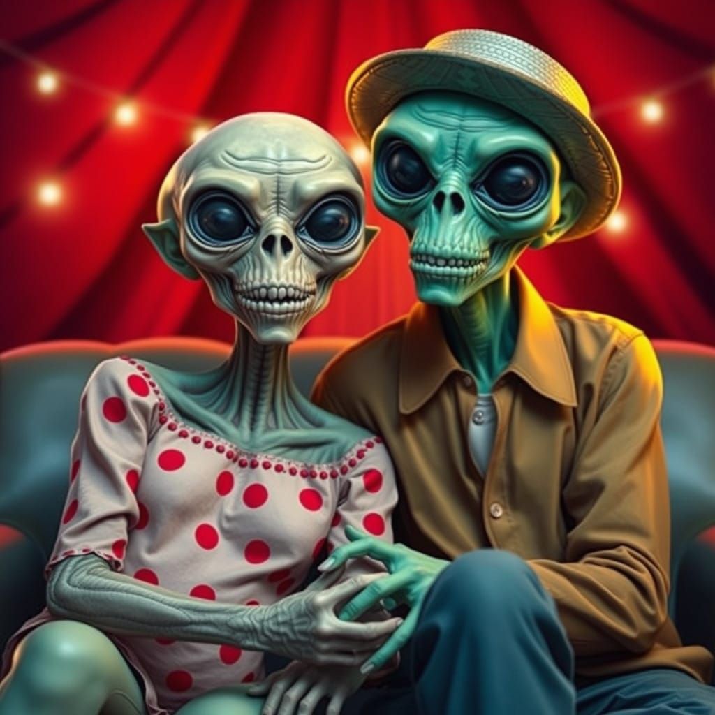 Bizarre Digital Carnival Scene