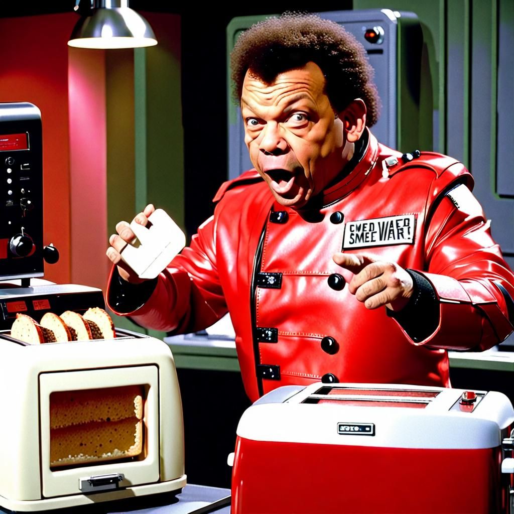 Dave Lister Argues with a Smeg Toaster in a Futuristic Space...