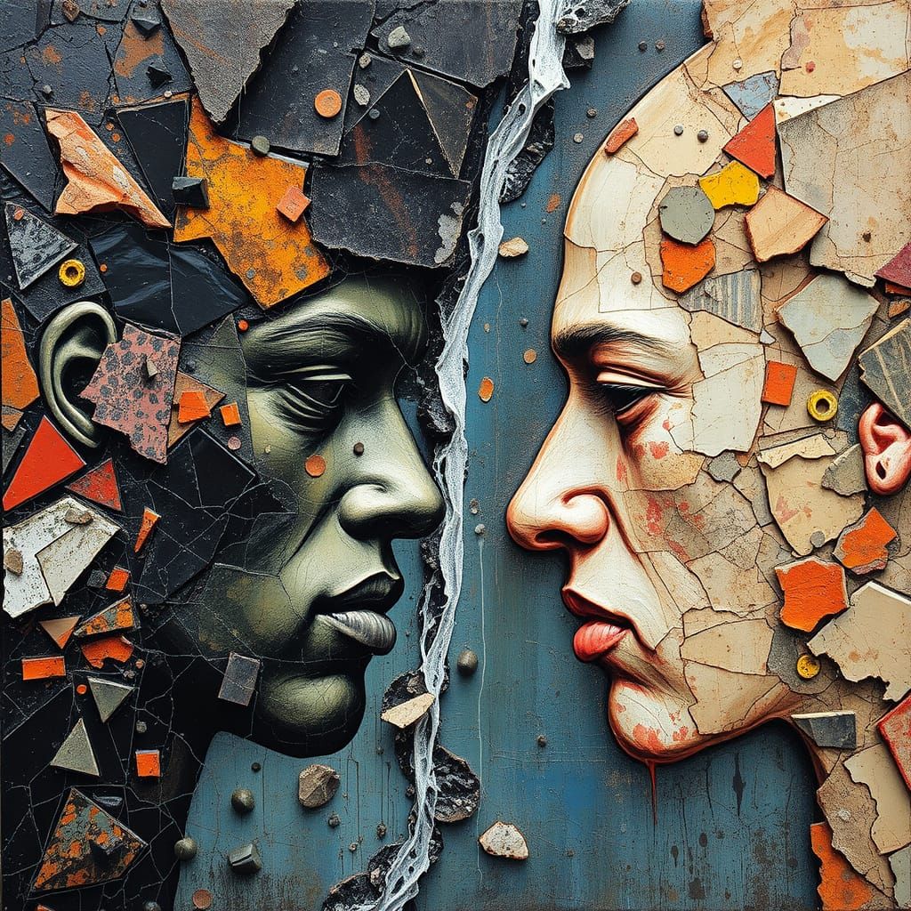 Abstract Expression of a Difficult Predicament