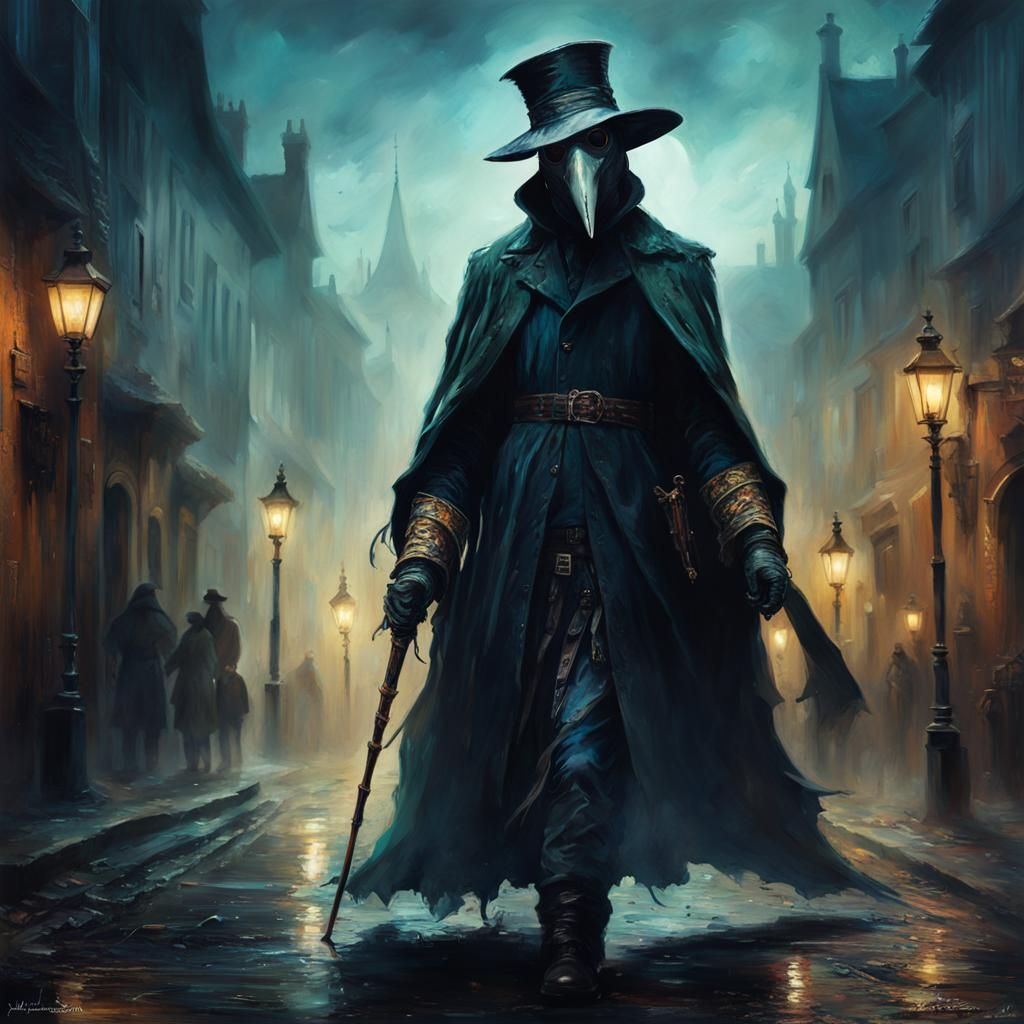The Plague Doctor in Elegant Dark Splendor